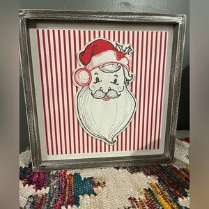 Santa Claus wooden wall decor